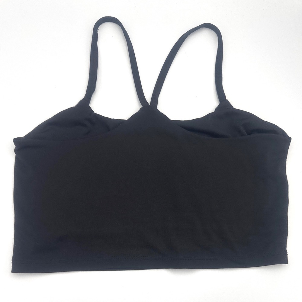 Puma Womens Sports Bra Gray Heather‎ Seamless Black Racerback XL 2 Pack Lot - Picture 3 of 6
